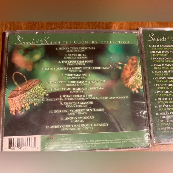 Sounds Of The Season Country Collection 2003 Christmas 2 CDs - New in plastic - Picture 4 of 8